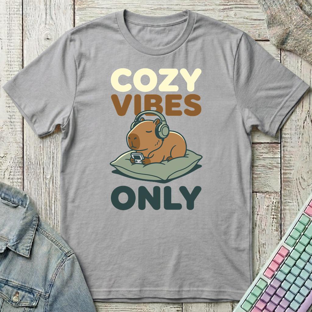 Cozy Vibes Only T-Shirt - Cozy Vibes Only_sport_grey