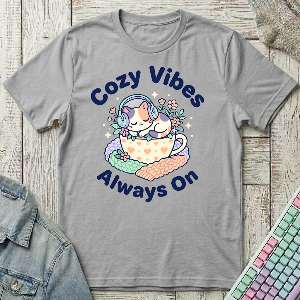 Cozy Vibes T-Shirt - Cozy Vibes_sport_grey