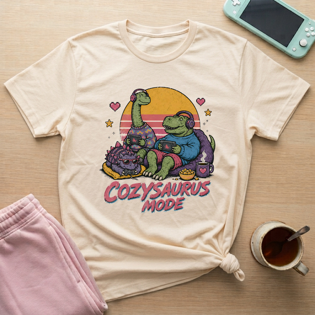 Cozysaurus T-Shirt - Cozysaurus_natural