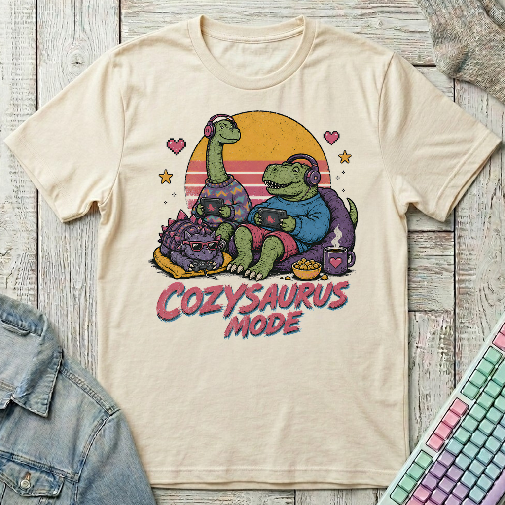 Cozysaurus T-Shirt - Cozysaurus_natural