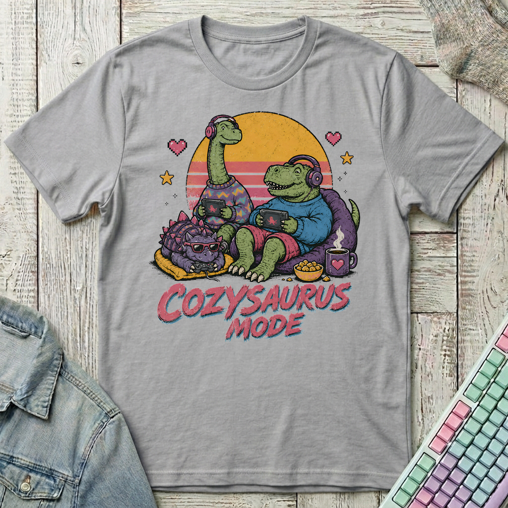 Cozysaurus T-Shirt - Cozysaurus_sport_grey