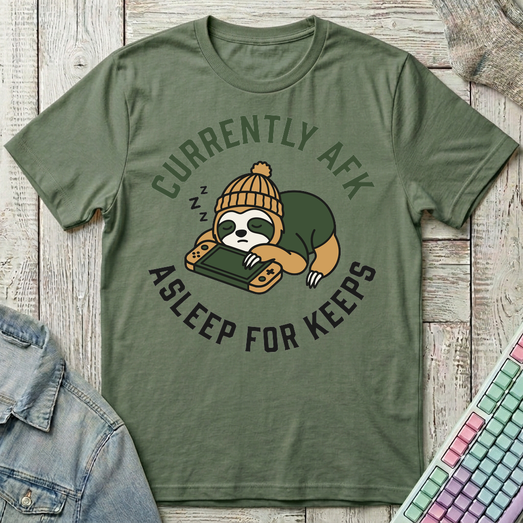 Currently AFK T-Shirt - Currently AFK_military_green