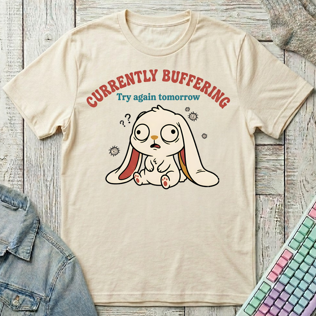 Currently Buffering T-Shirt - Currently Buffering_natural