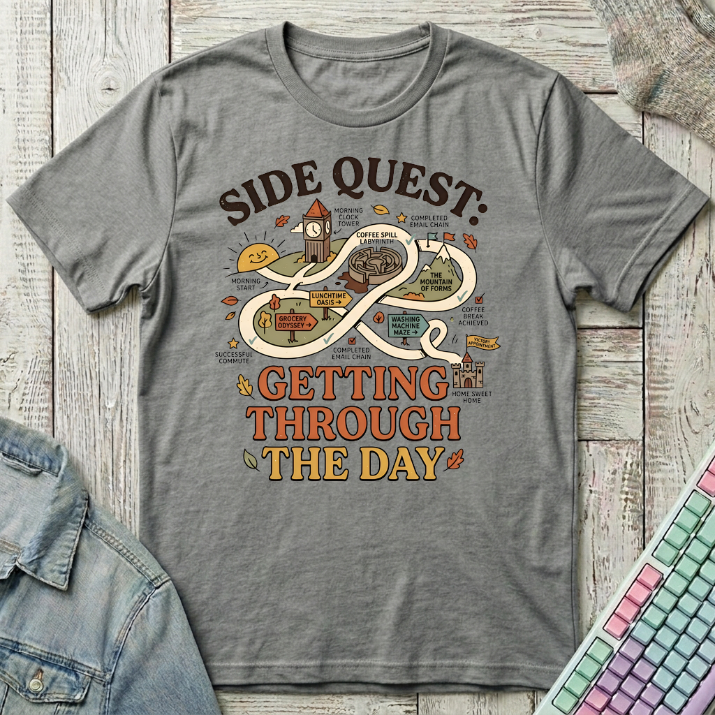 Daily Side Quest T-Shirt - Daily Side Quest_graphite_heather