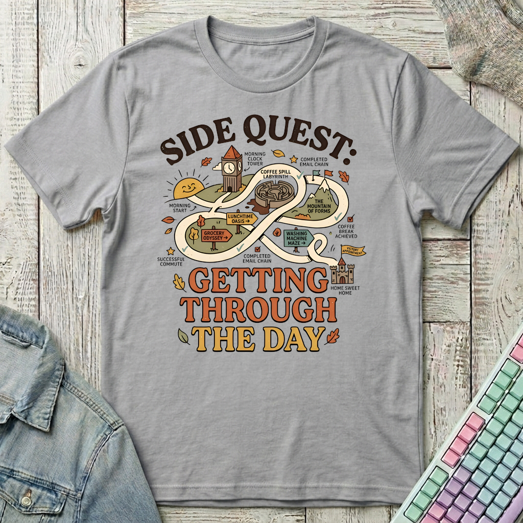 Daily Side Quest T-Shirt - Daily Side Quest_sport_grey