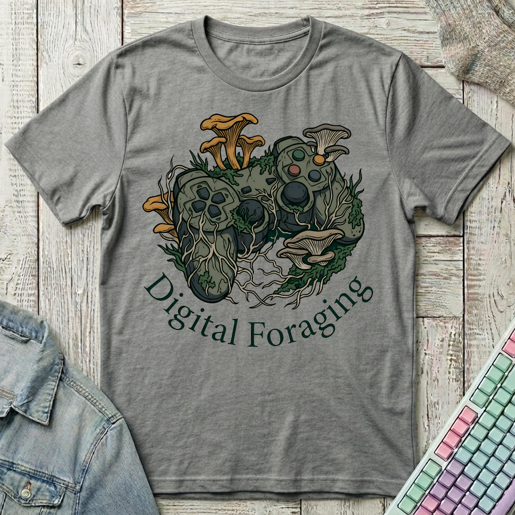DigitalForaging T-Shirt - DigitalForaging_graphite_heather
