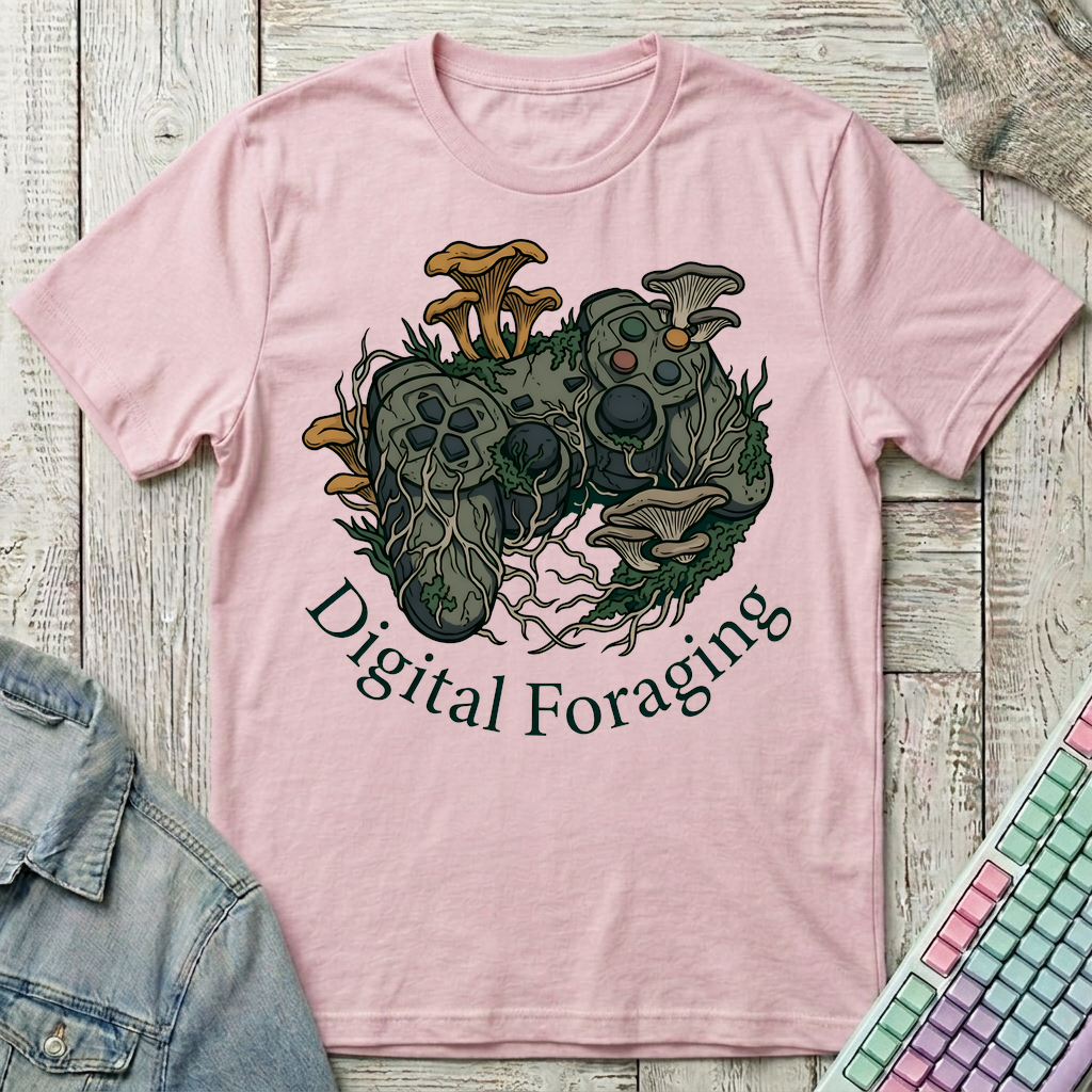 DigitalForaging T-Shirt - DigitalForaging_light_pink