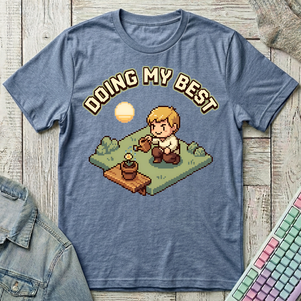 Doing My Best T-Shirt - Doing My Best_heather_indigo