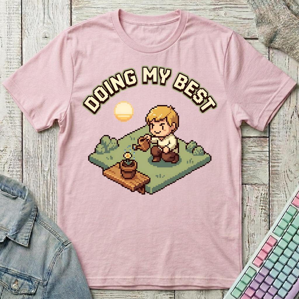 Doing My Best T-Shirt - Doing My Best_light_pink