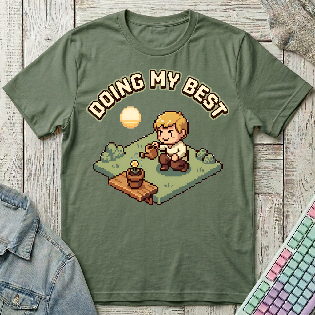 Doing My Best T-Shirt - Doing My Best_military_green