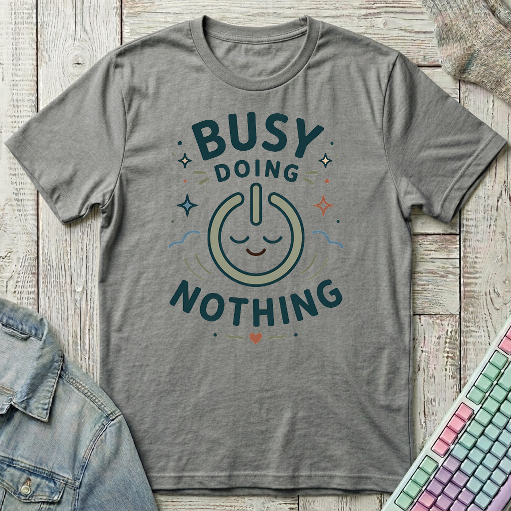 Doing Nothing Club T-Shirt - Doing Nothing Club_graphite_heather