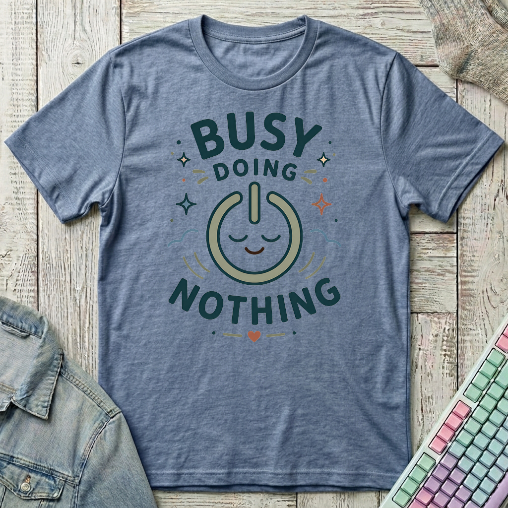 Doing Nothing Club T-Shirt - Doing Nothing Club_heather_indigo