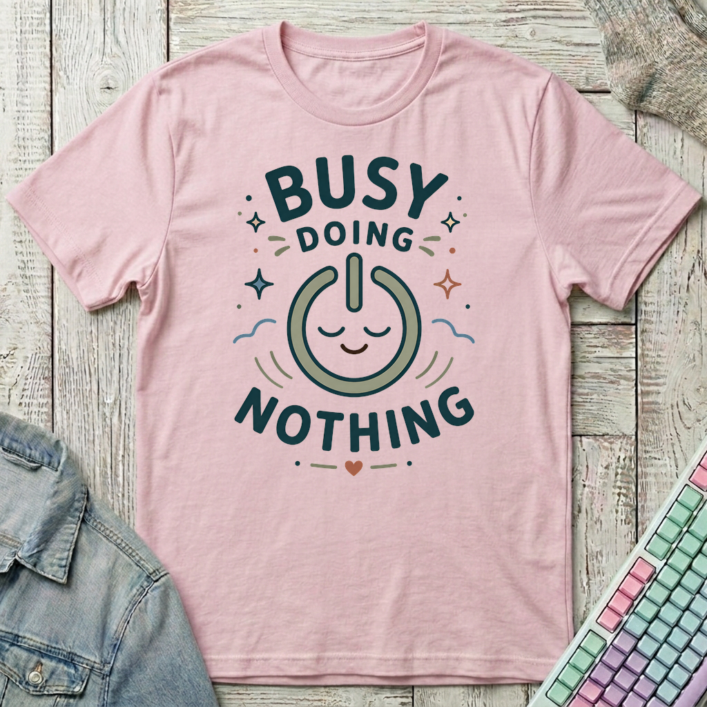 Doing Nothing Club T-Shirt - Doing Nothing Club_light_pink