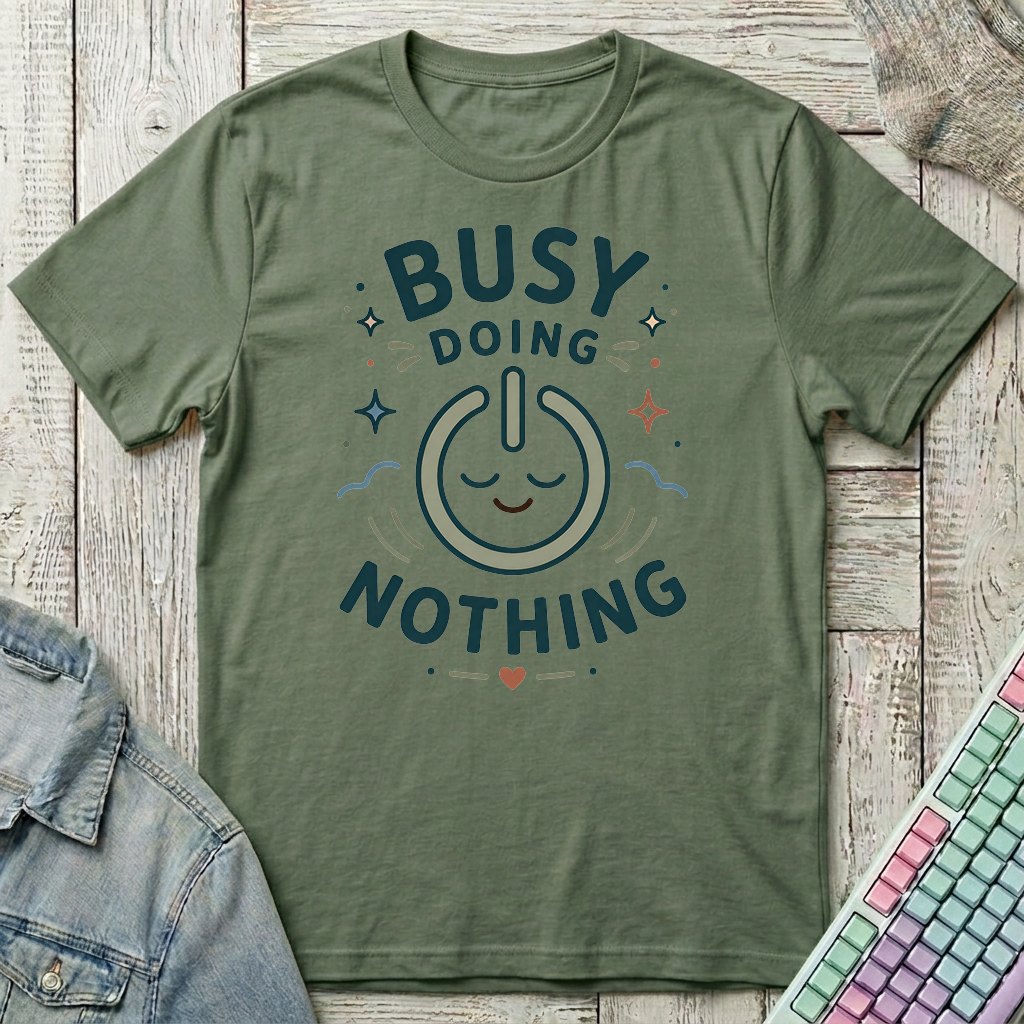 Doing Nothing Club T-Shirt - Doing Nothing Club_military_green