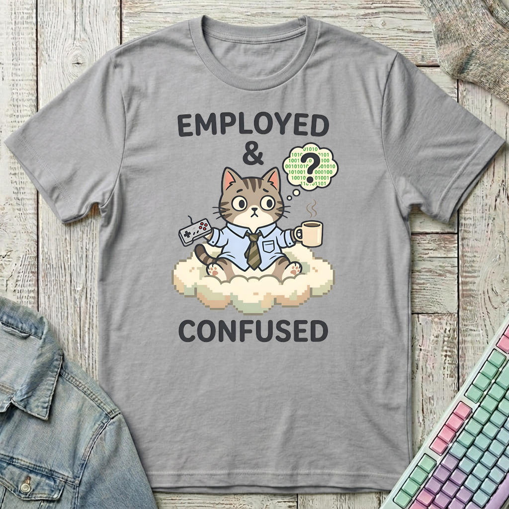 Employed & Confused T-Shirt - Employed & Confused_sport_grey