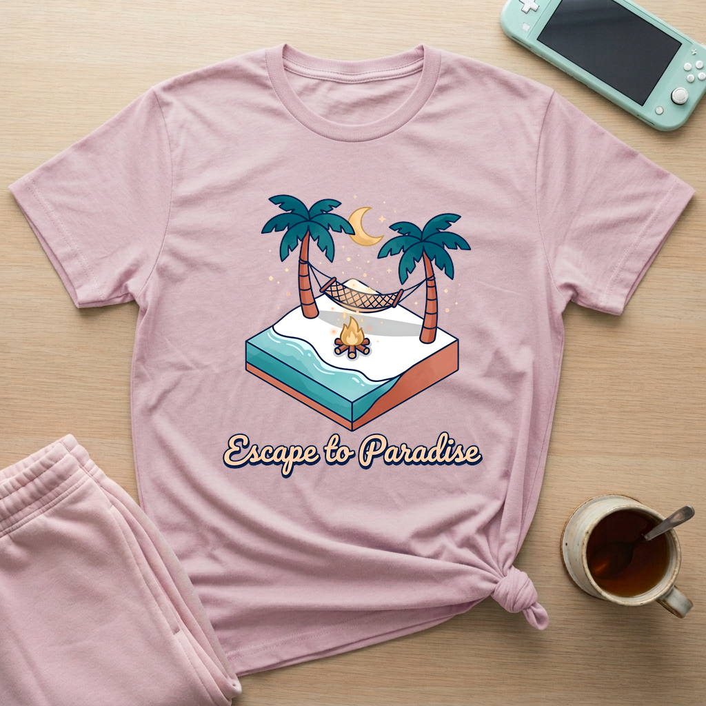 Escape To Paradise T-Shirt - Escape To Paradise_light_pink