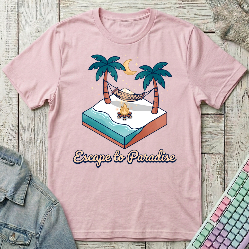 Escape To Paradise T-Shirt - Escape To Paradise_light_pink
