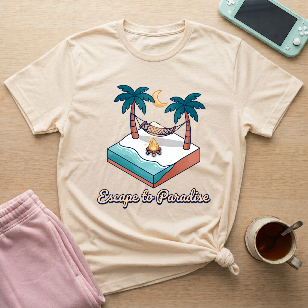 Escape To Paradise T-Shirt - Escape To Paradise_natural