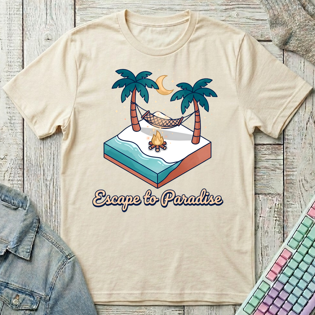 Escape To Paradise T-Shirt - Escape To Paradise_natural