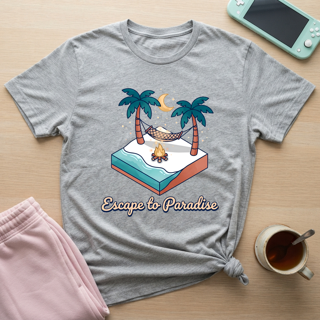 Escape To Paradise T-Shirt - Escape To Paradise_sport_grey