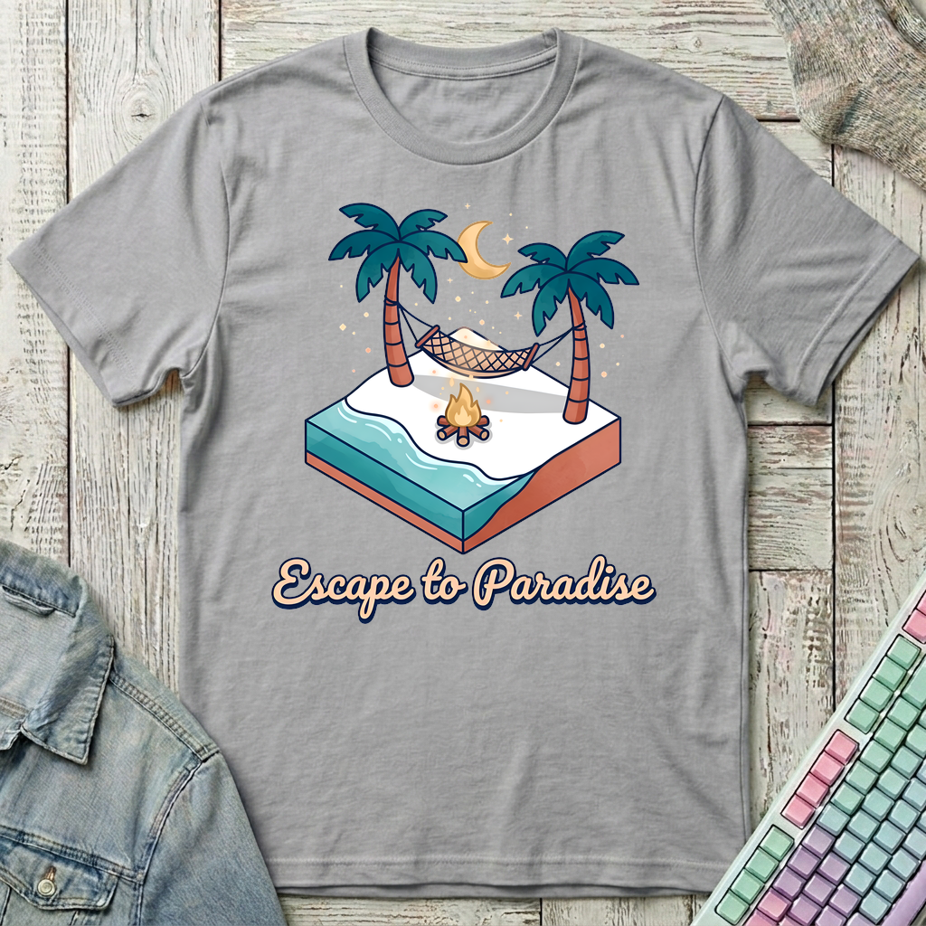 Escape To Paradise T-Shirt - Escape To Paradise_sport_grey