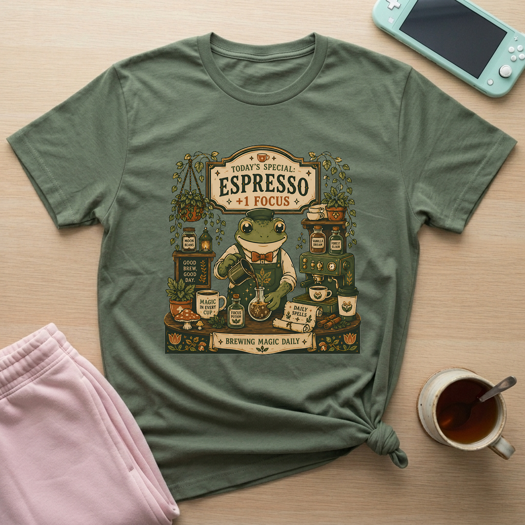 Espresso Magic T-Shirt - Espresso Magic_military_green