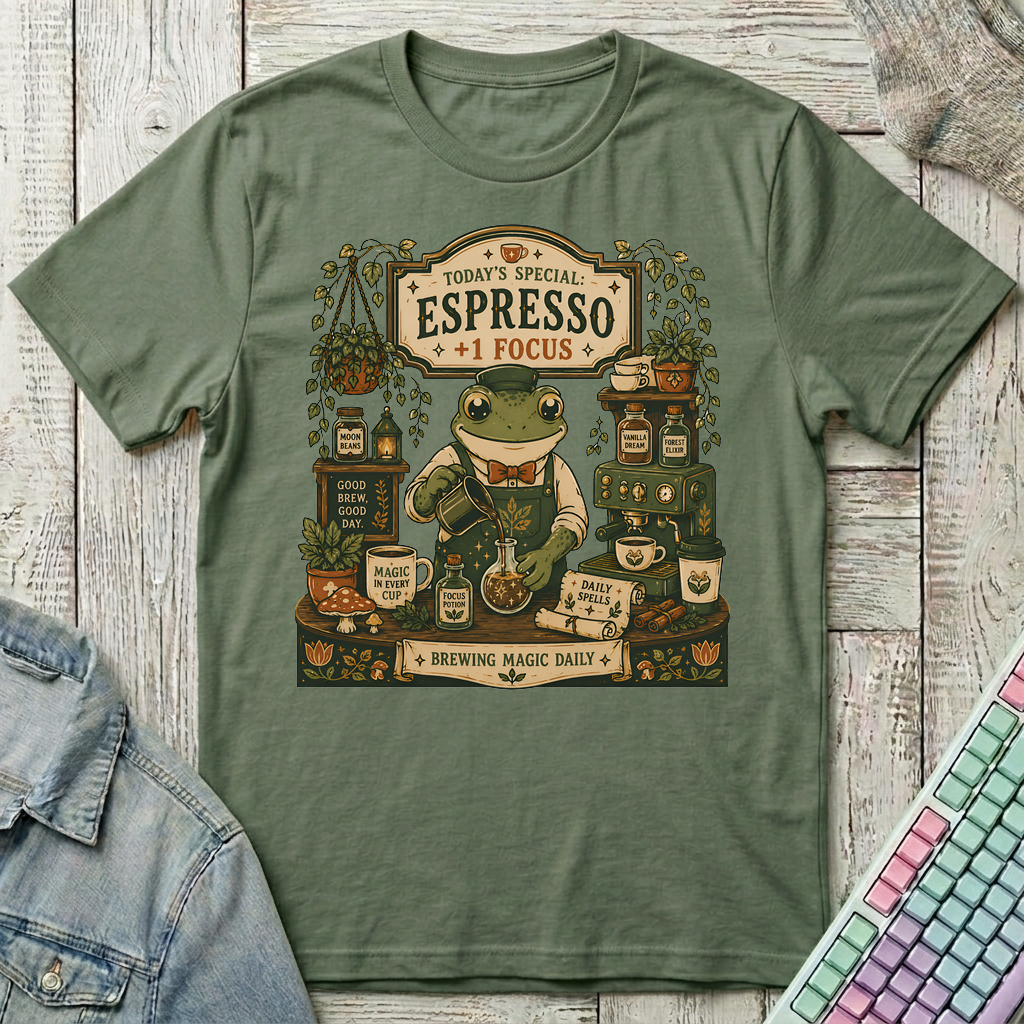 Espresso Magic T-Shirt - Espresso Magic_military_green