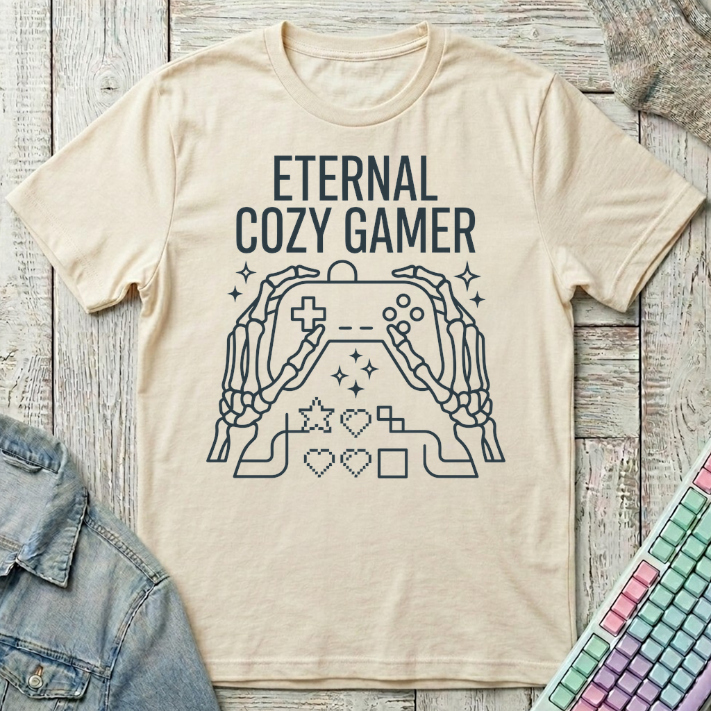 Eternal Cozy Gamer T-Shirt - Eternal Cozy Gamer_natural