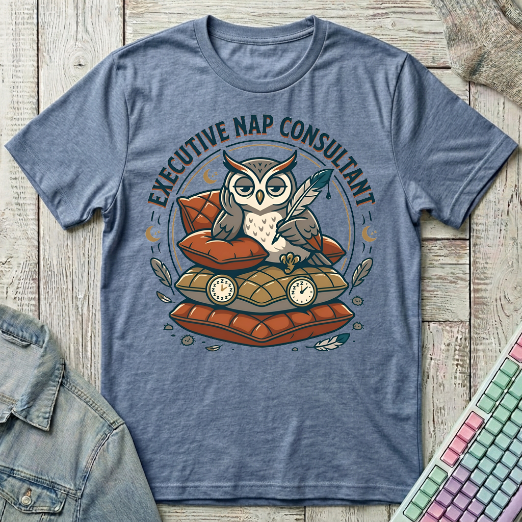 Executive Nap Consultant T-Shirt - Executive Nap Consultant_heather_indigo
