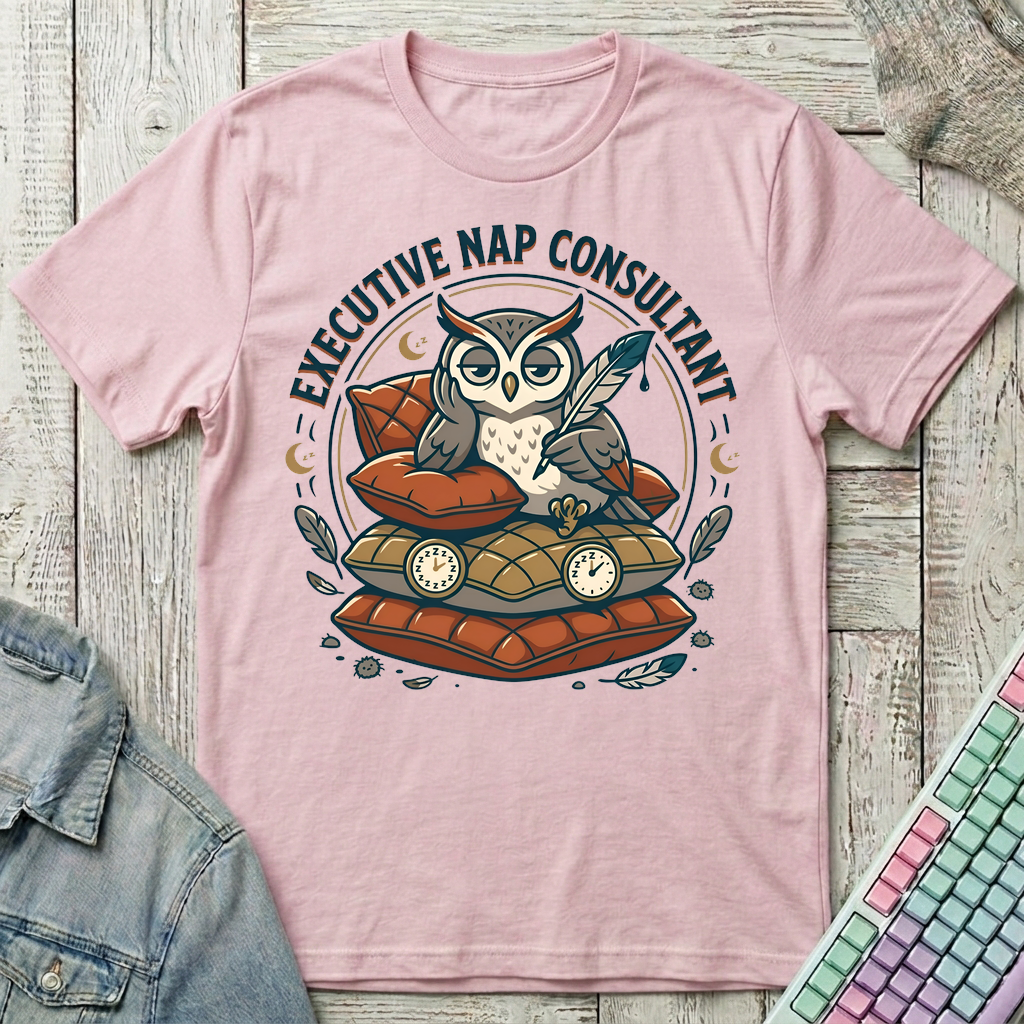 Executive Nap Consultant T-Shirt - Executive Nap Consultant_light_pink