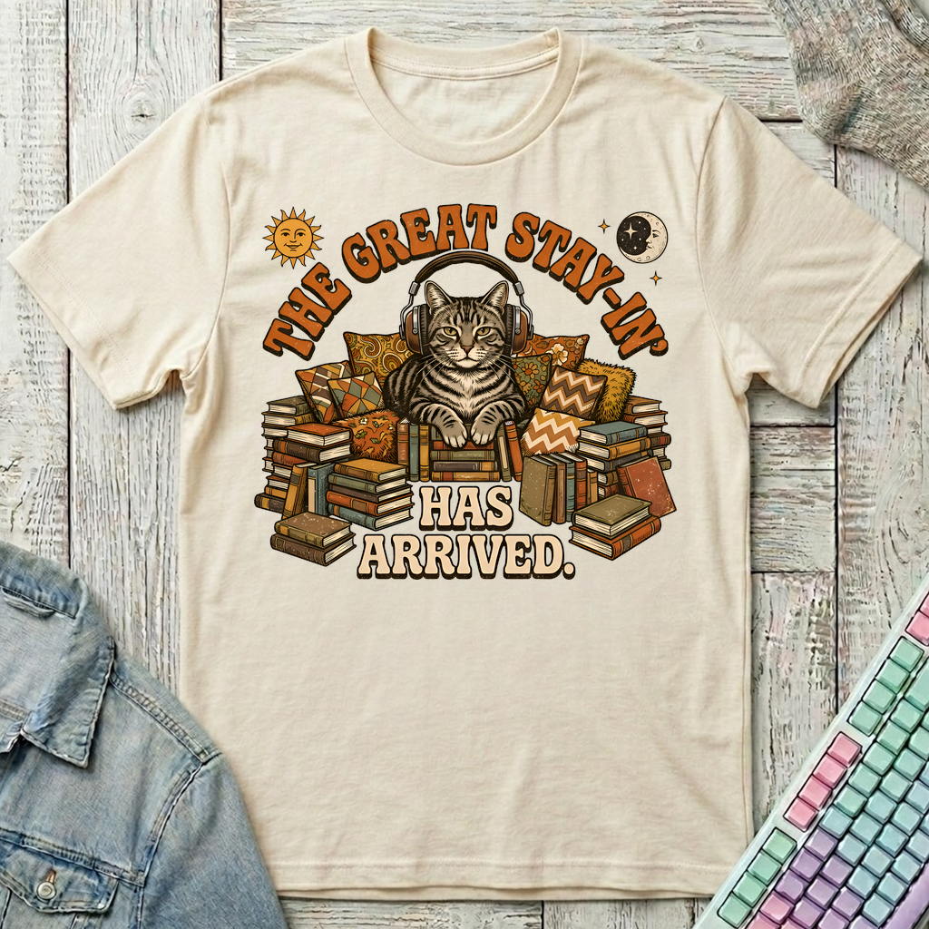 Feline Great Stay-In T-Shirt - Feline Great Stay-In_natural