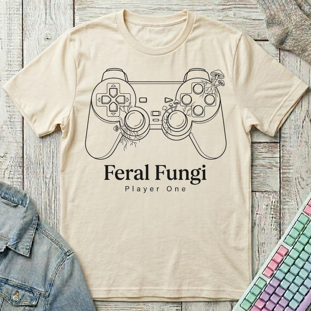 Feral Fungi Gaming Club T-Shirt - Feral Fungi Gaming Club_natural