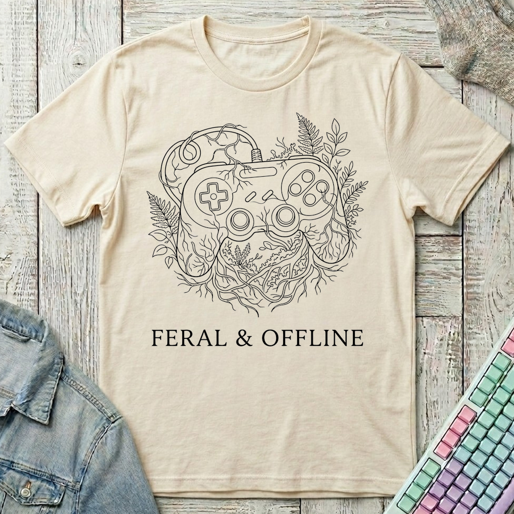 Feral Gamer Do Not Disturb T-Shirt - Feral Gamer Do Not Disturb_natural