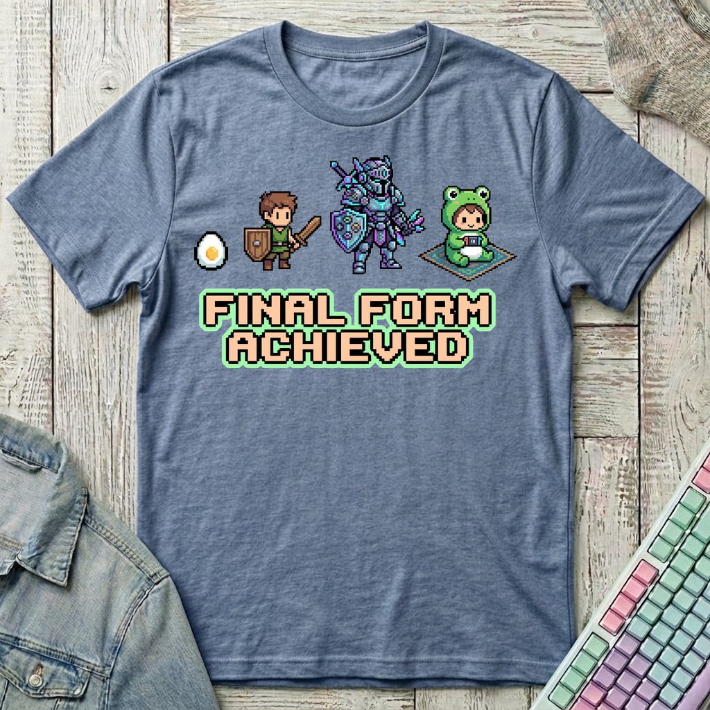 Final Form Achieved T-Shirt - Final Form Achieved_heather_indigo