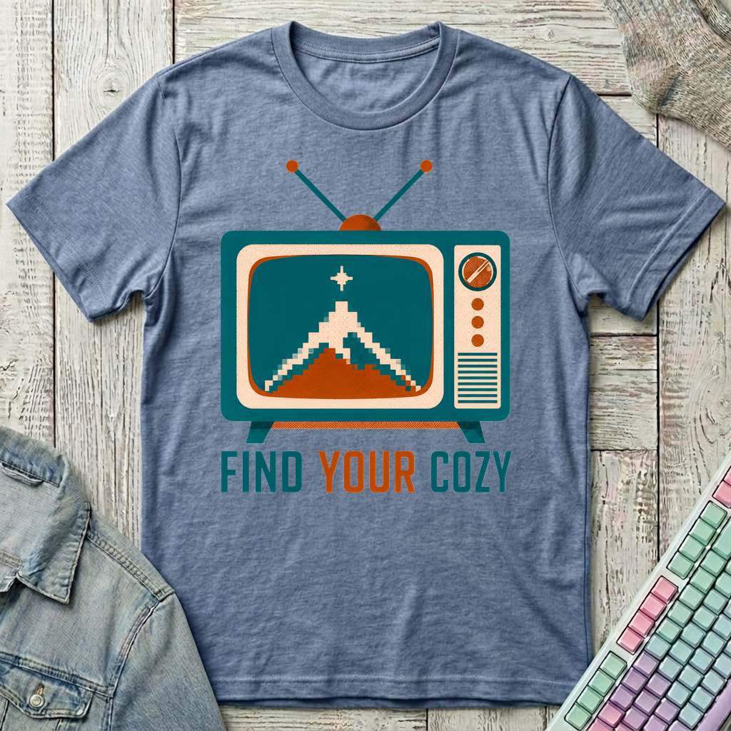 Find Your Cozy T-Shirt - Find Your Cozy_heather_indigo