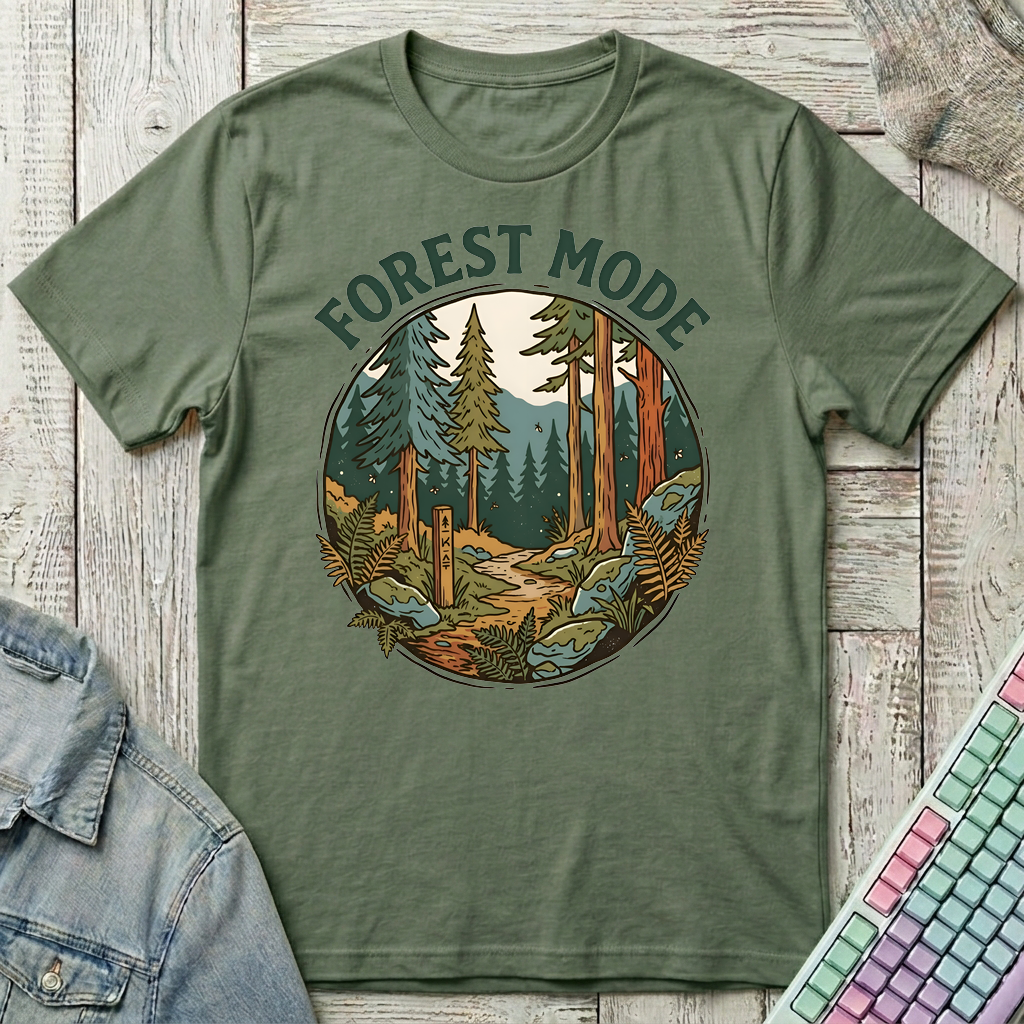 Forest Mode T-Shirt - Forest Mode_military_green