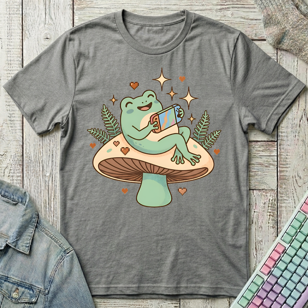Frog Mode Cozy T-Shirt - Frog Mode Cozy_graphite_heather