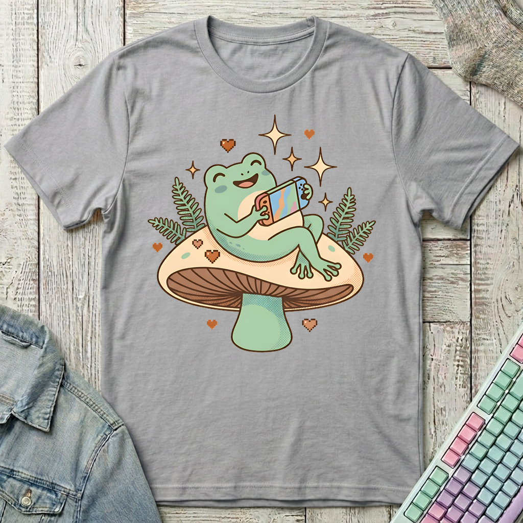 Frog Mode Cozy T-Shirt - Frog Mode Cozy_sport_grey