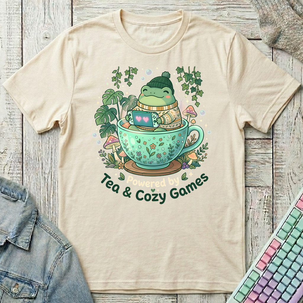 Frog Tea Gamer T-Shirt - Frog Tea Gamer_natural