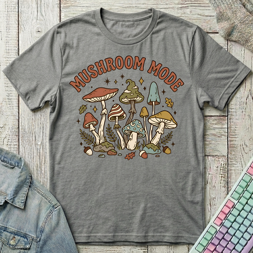Fungi Retreat T-Shirt - Fungi Retreat_graphite_heather