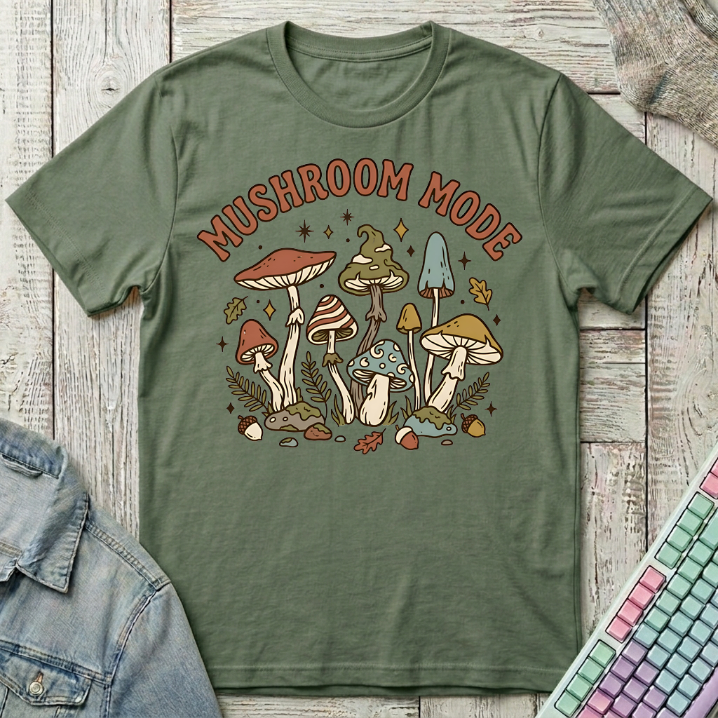 Fungi Retreat T-Shirt - Fungi Retreat_military_green