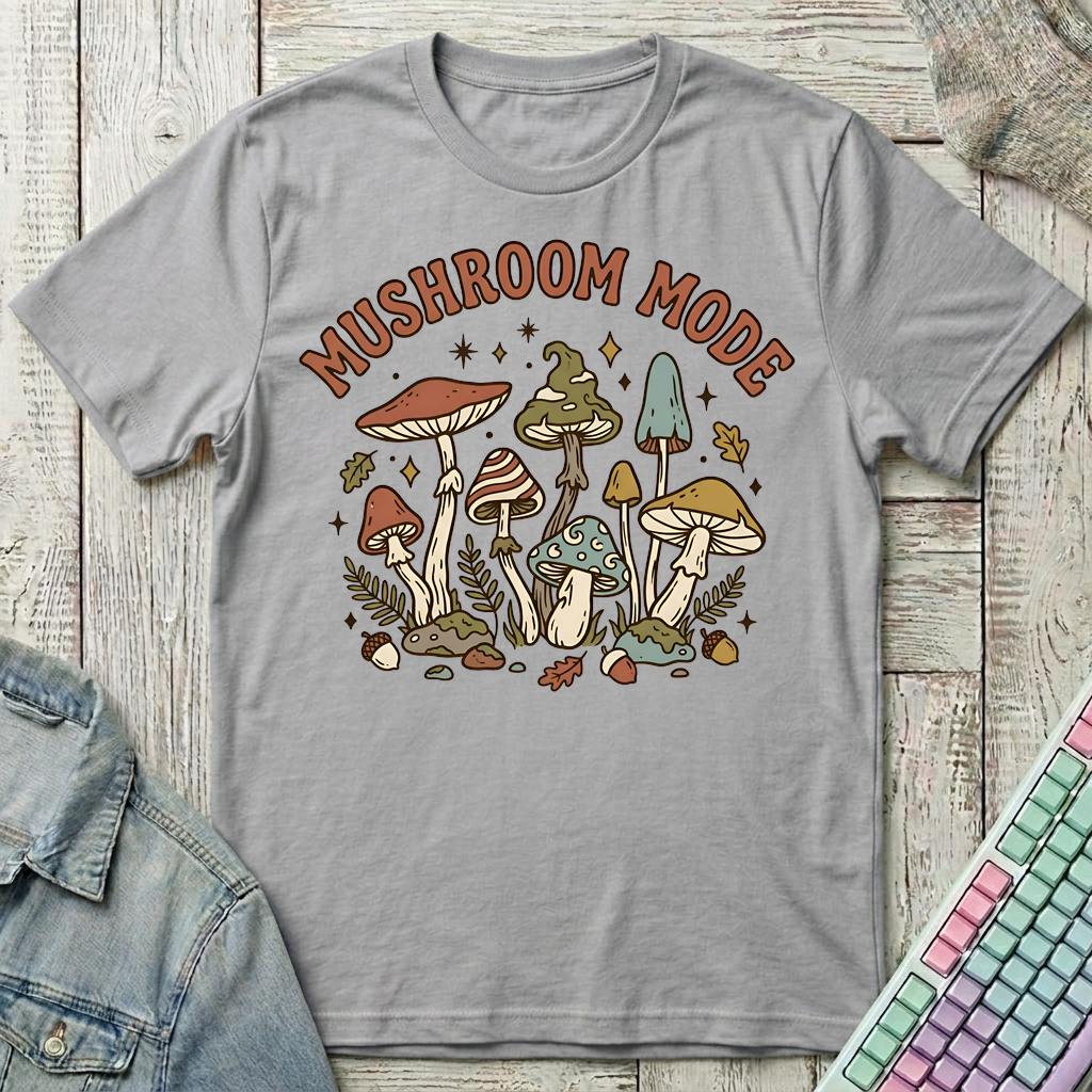 Fungi Retreat T-Shirt - Fungi Retreat_sport_grey