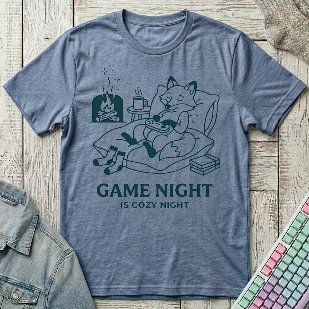 Game Night T-Shirt - Game Night_heather_indigo