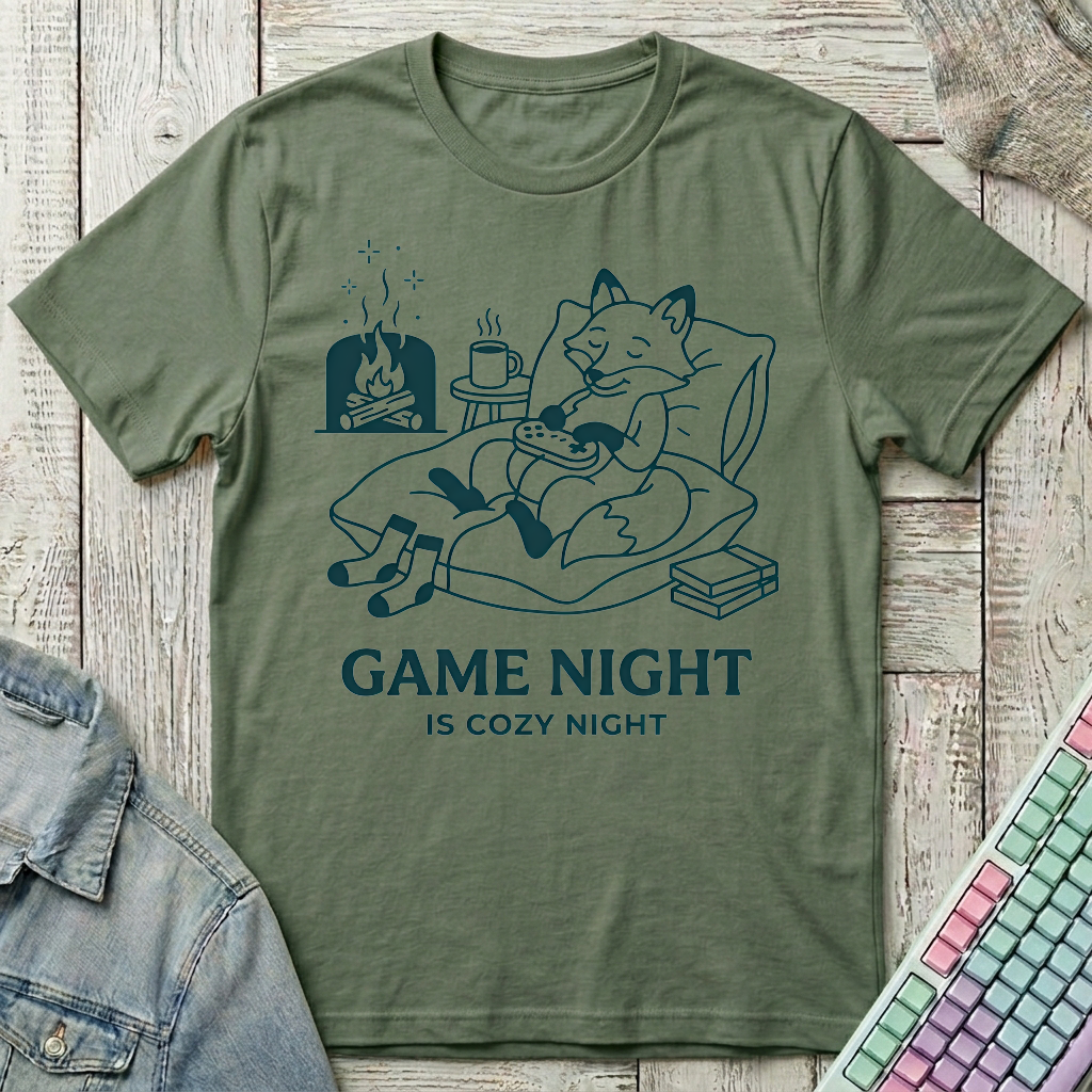 Game Night T-Shirt - Game Night_military_green