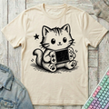 Gamer Cat T-Shirt - Gamer Cat_natural