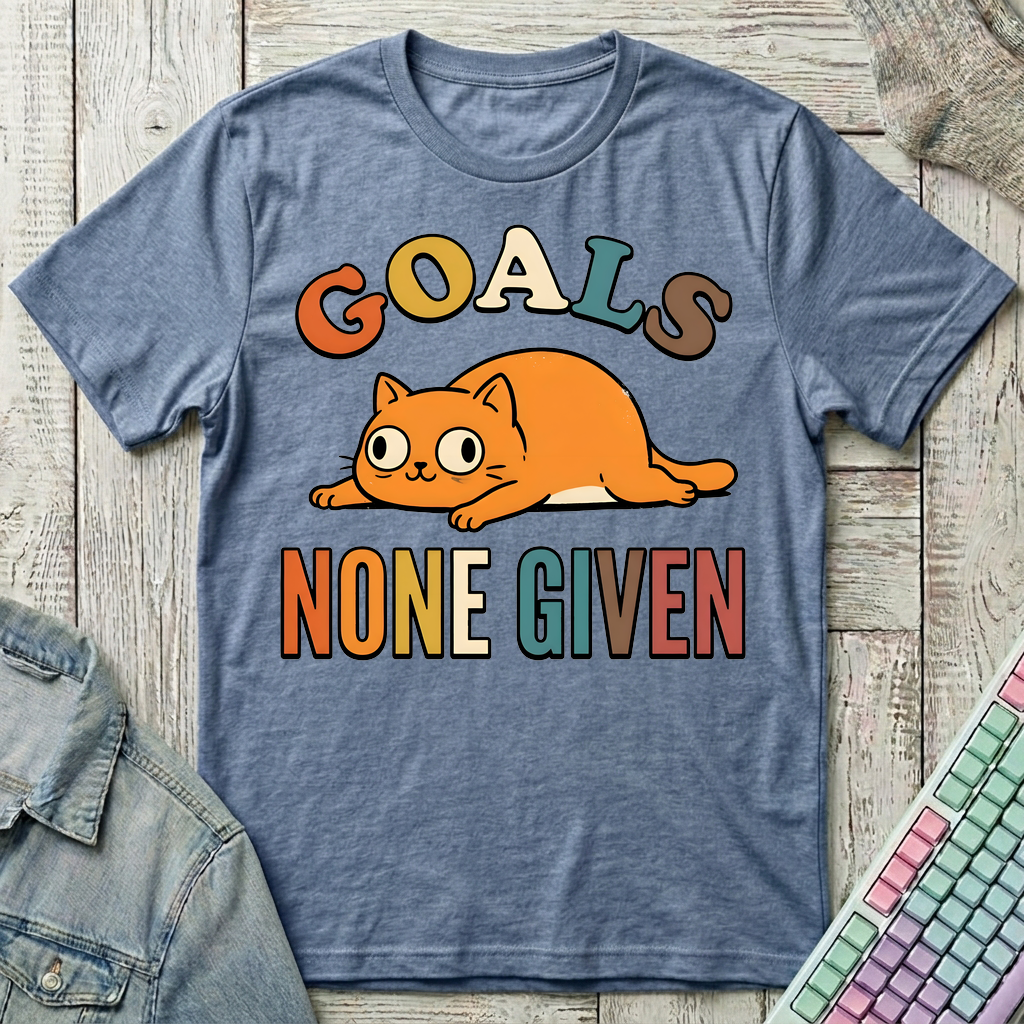 Goals None Given T-Shirt - Goals None Given_heather_indigo