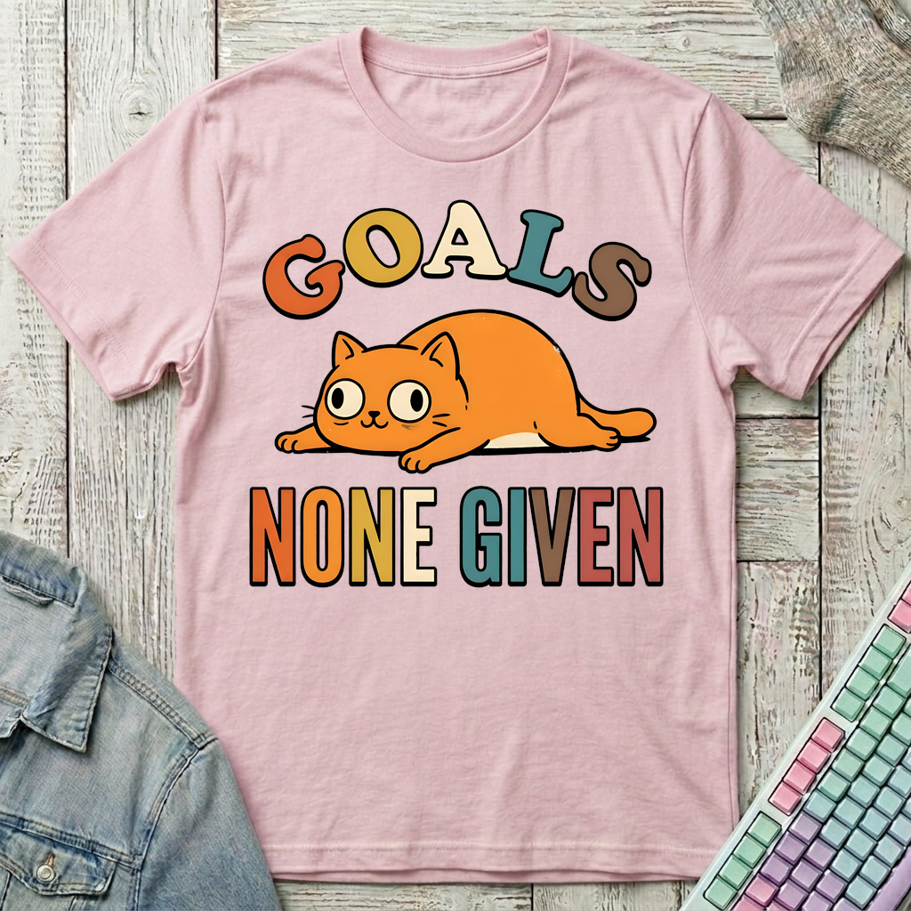 Goals None Given T-Shirt - Goals None Given_light_pink