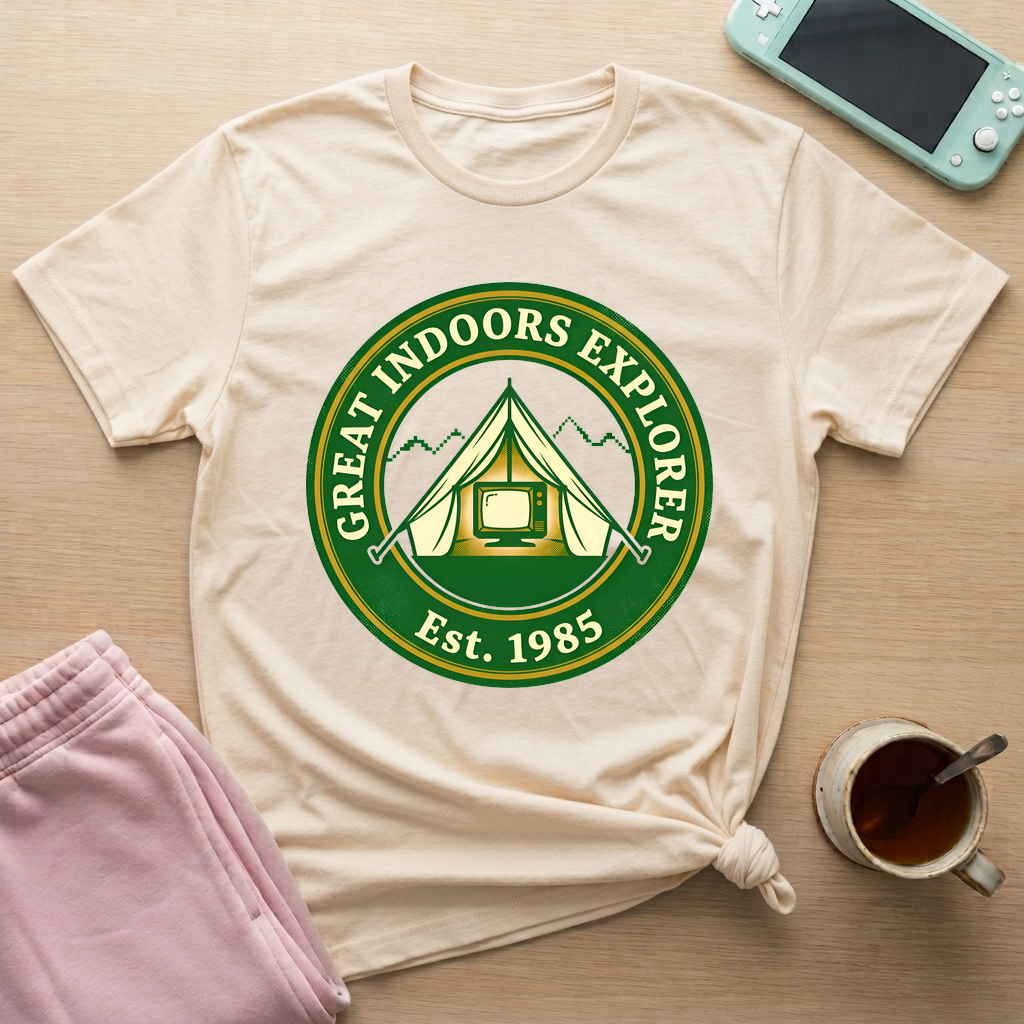Great Indoors Explorer T-Shirt - Great Indoors Explorer_natural