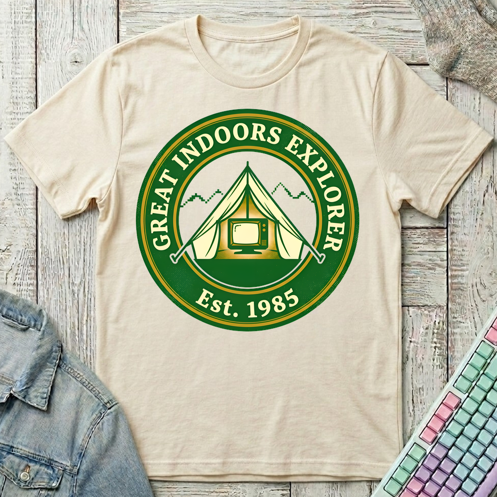 Great Indoors Explorer T-Shirt - Great Indoors Explorer_natural