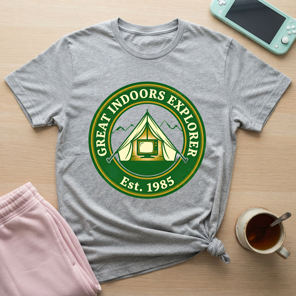 Great Indoors Explorer T-Shirt - Great Indoors Explorer_sport_grey